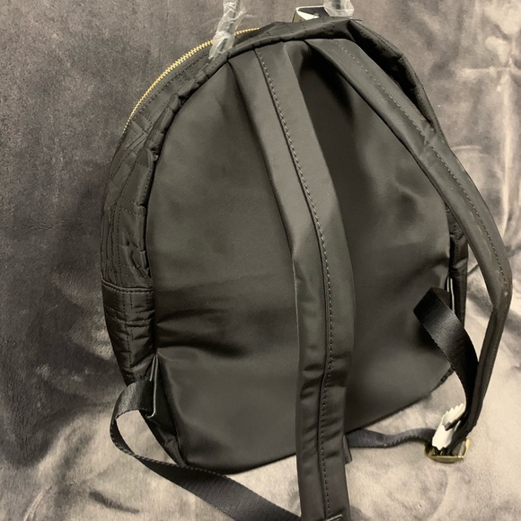 Black Quilted Tommy Hilfiger Backpack - Picture 3 of 3